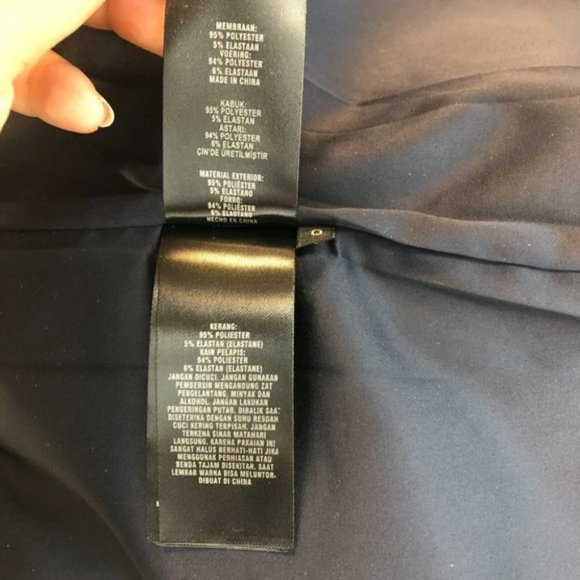 Ted Baker London Burgundy  &  Navy Wandee Ponte Midi Dress Size 0 - Picture 6 of 7